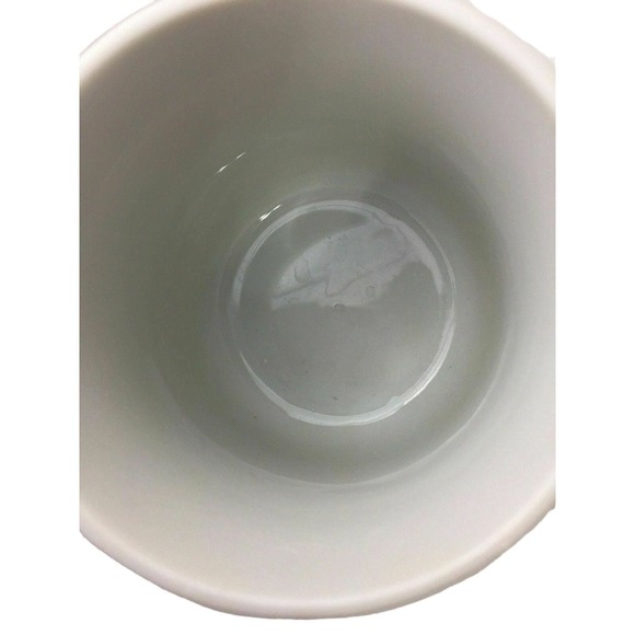 Dog Chasing Little Girl on Bicycle Colorful Bouquet of Flowers Japan Coffee Mug - Picture 6 of 7